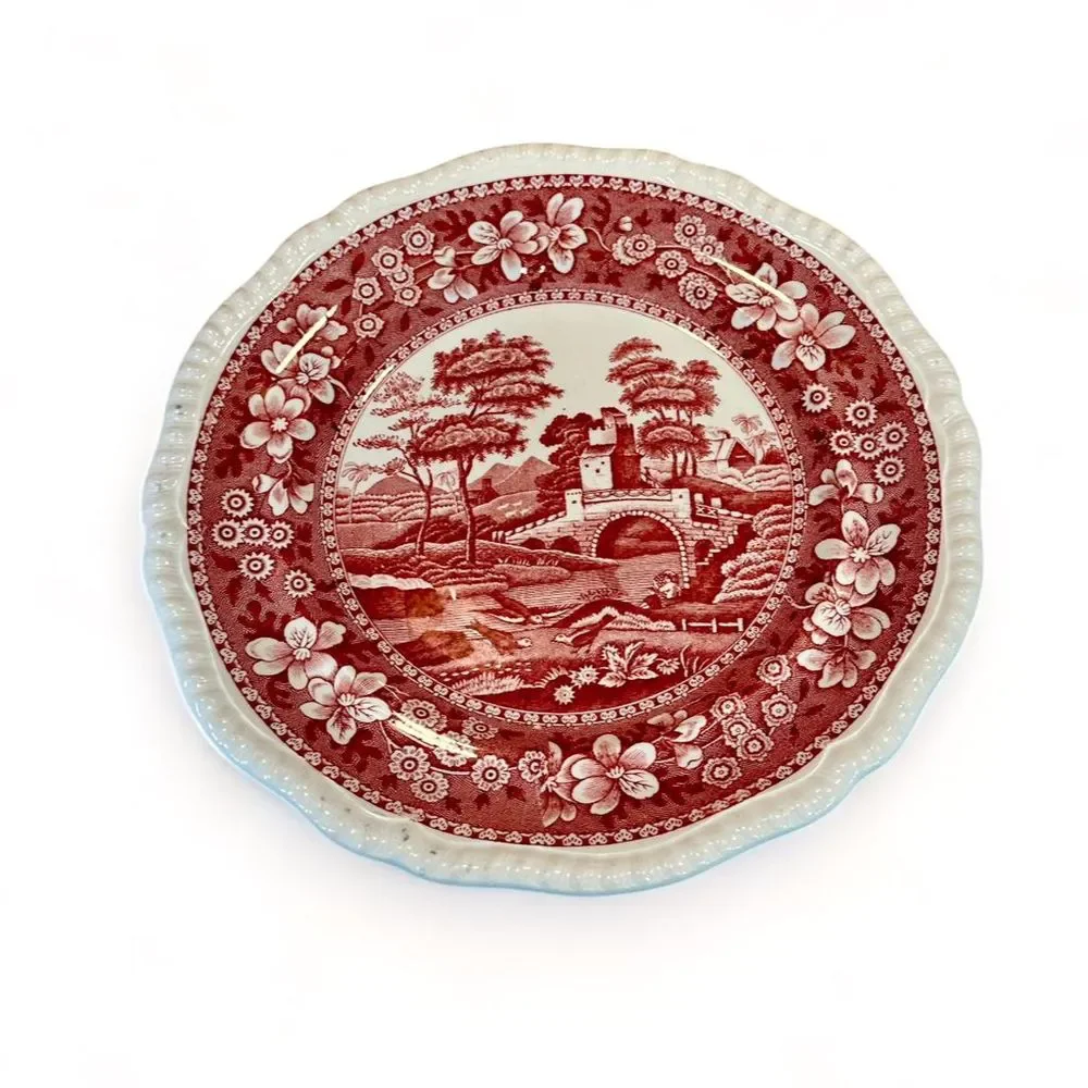 1950's Copeland Spode Tower Red 9.5